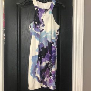 Trina Turk Purple Watercolor Dress
